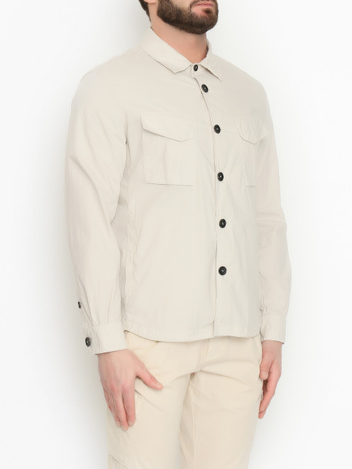 Рубашка из хлопка с карманами Fradi - МодельВерхНиз