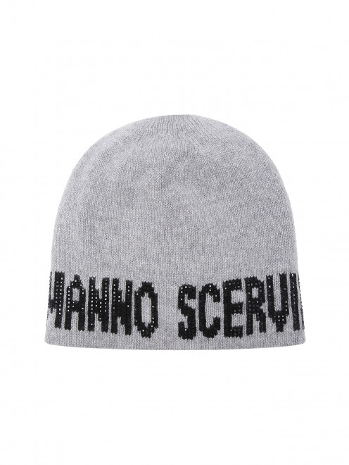 Шапка из кашемира с логотипом Ermanno Scervino - Общий вид