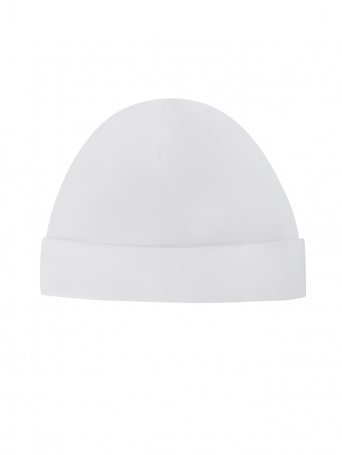 Хлопковая шапка с вышивкой Il Gufo - Общий вид
