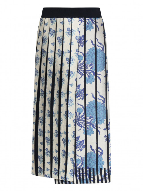 Трикотажная юбка с цветочным узором Antonio Marras - Общий вид