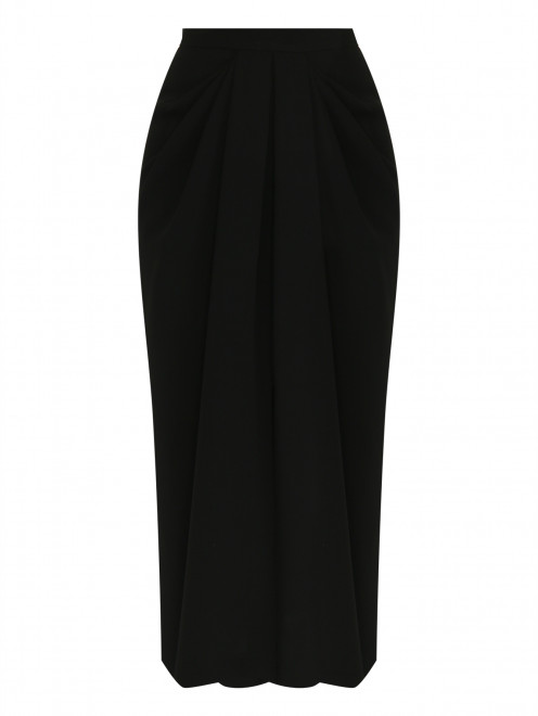 Юбка однотонная с драпировками Max Mara - Общий вид