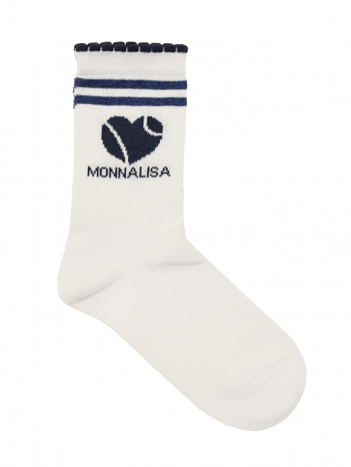 Носки из хлопка с логотипом MONNALISA - Общий вид