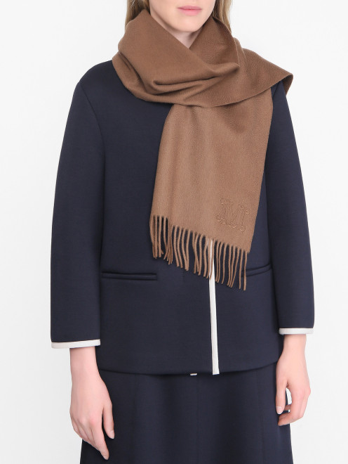 Шарф из кашемира с вышивкой Max Mara - МодельОбщийВид