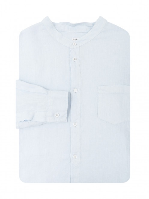 Однотонная рубашка из льна Il Gufo - Общий вид
