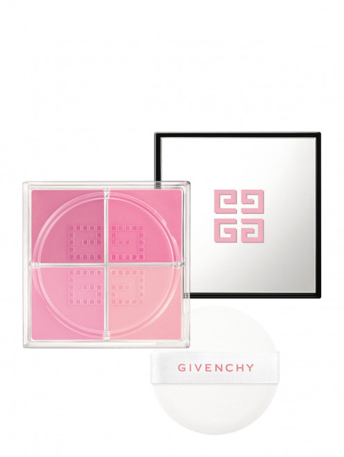 Рассыпчатые 4-х цветные румяна для лица Prisme Libre Blush, № 1 лиловый муслин, 6 г Givenchy - Обтравка1