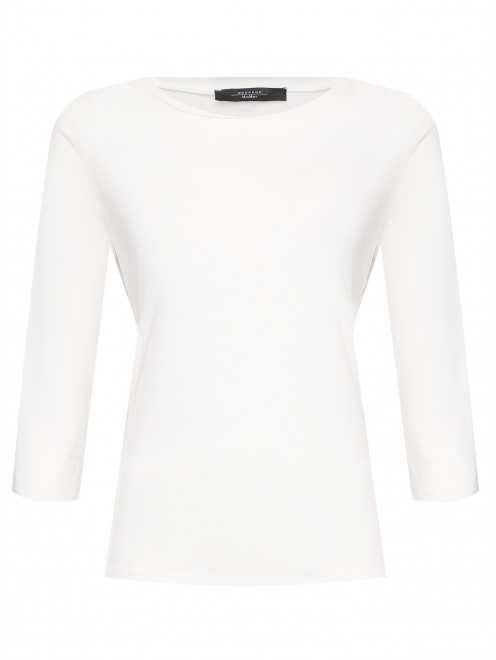Однотонный лонгслив с рукавами 3/4 из хлопка Weekend Max Mara - Общий вид