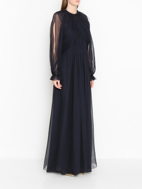 Платье-макси из шелка Alberta Ferretti - МодельВерхНиз