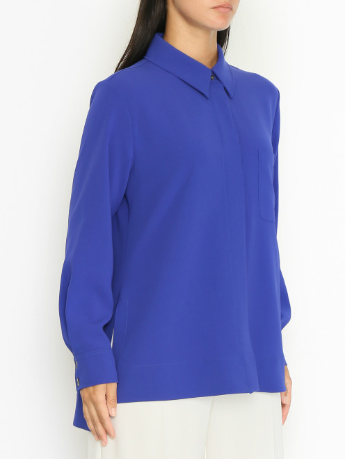 Блуза на пуговицах с разрезами Marina Rinaldi - МодельВерхНиз