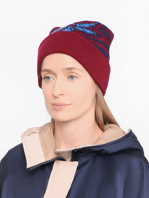 Шапка из шерсти крупной вязки Etro - МодельОбщийВид