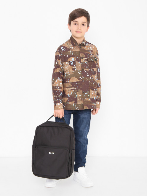 Однотонный рюкзак с логотипом MSGM - МодельОбщийВид