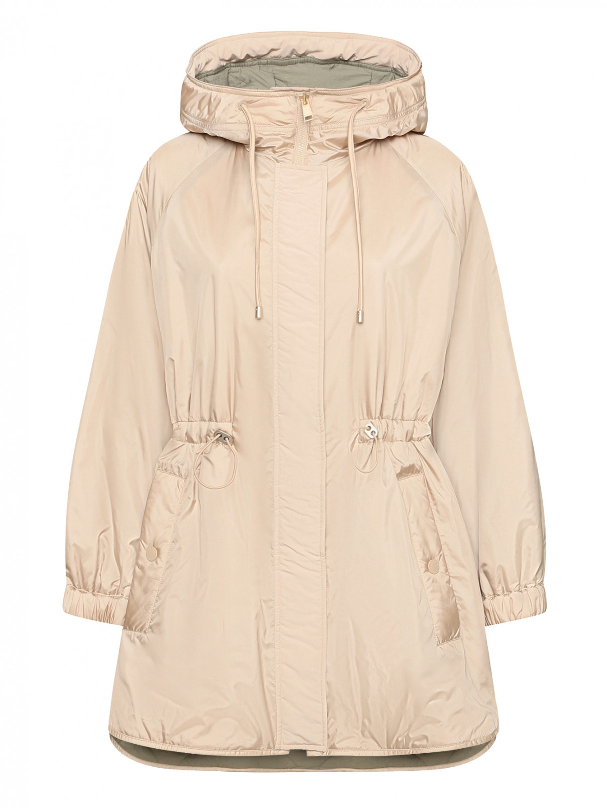 Weekend Max Mara бежевая двухсторонняя стеганая куртка (783398