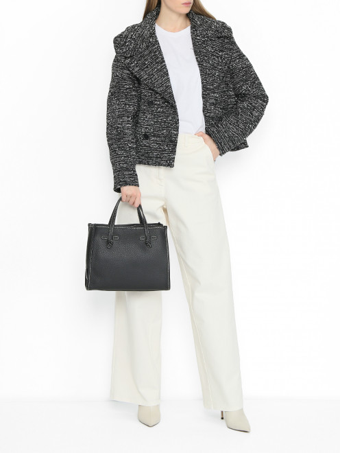 Сумка из кожи на коротких ручках Gianni Chiarini - МодельОбщийВид