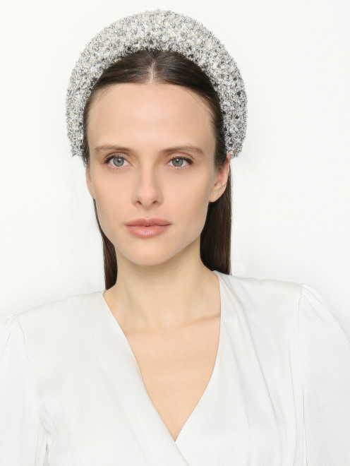 Ободок для волос с кристаллами Zuhair Murad - МодельОбщийВид