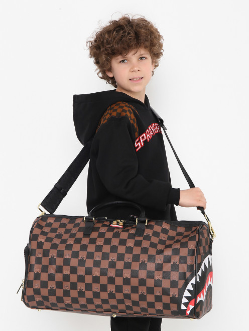 Дорожная сумка с принтом Sprayground - МодельВерхНиз