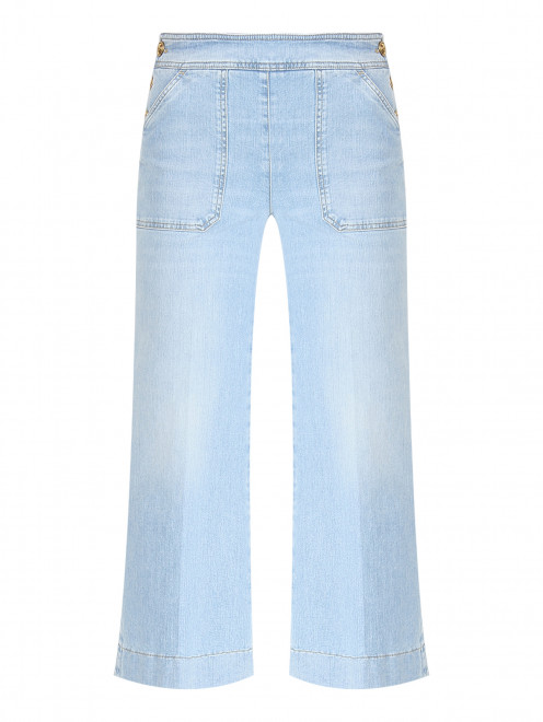 Укороченные джинсы из светлого денима Luisa Spagnoli - Общий вид
