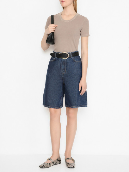 Трикотажный топ в рубчик Weekend Max Mara - МодельОбщийВид