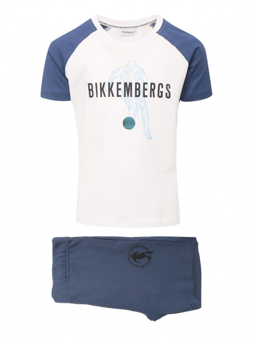 Футболка и шорты из хлопка Bikkembergs - Общий вид