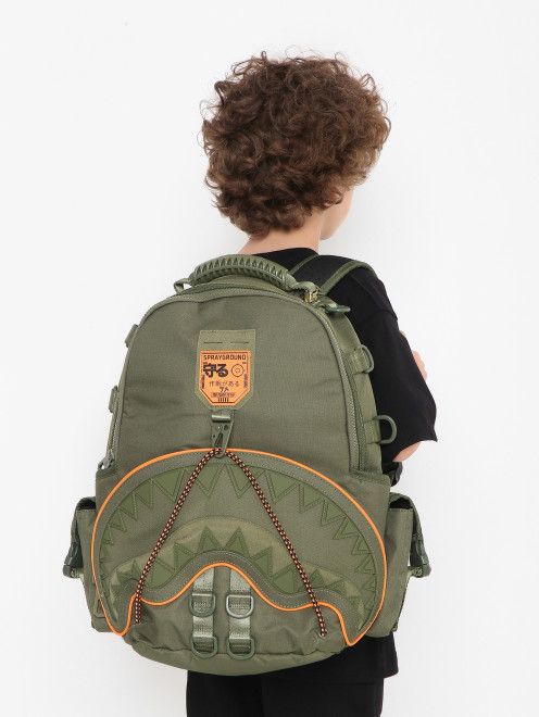 Рюкзак из текстиля с декоративными элементами Sprayground - МодельВерхНиз