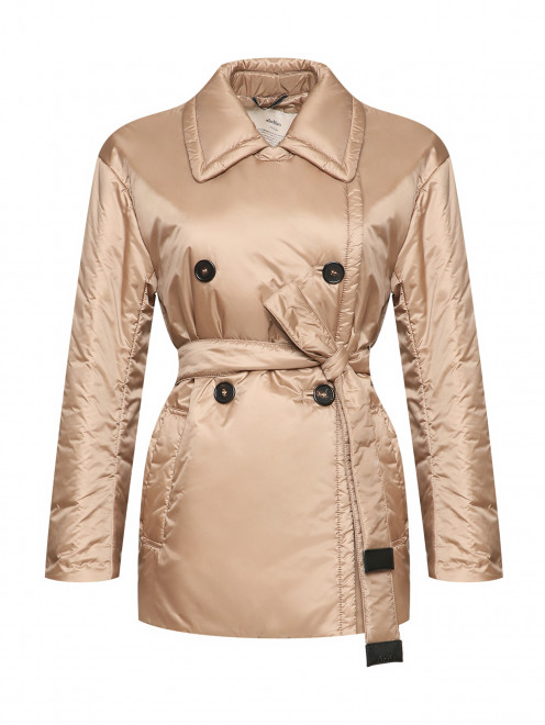 Утепленная куртка с поясом Max Mara - Общий вид
