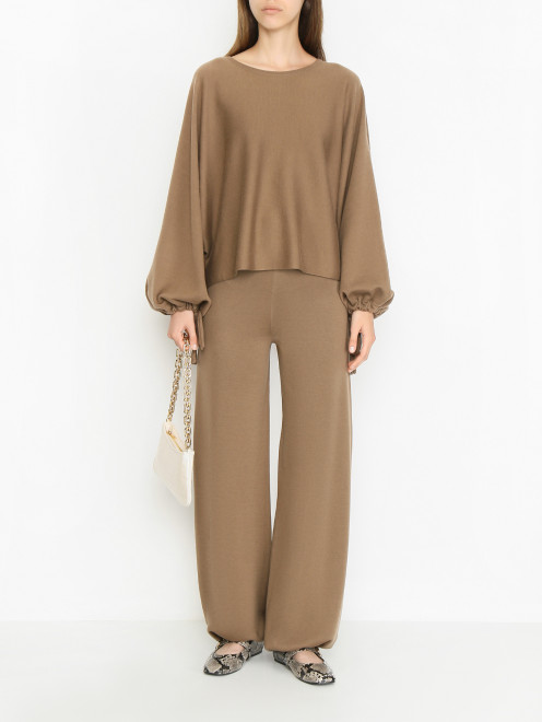 Трикотажные брюки из шерсти Max Mara - МодельОбщийВид