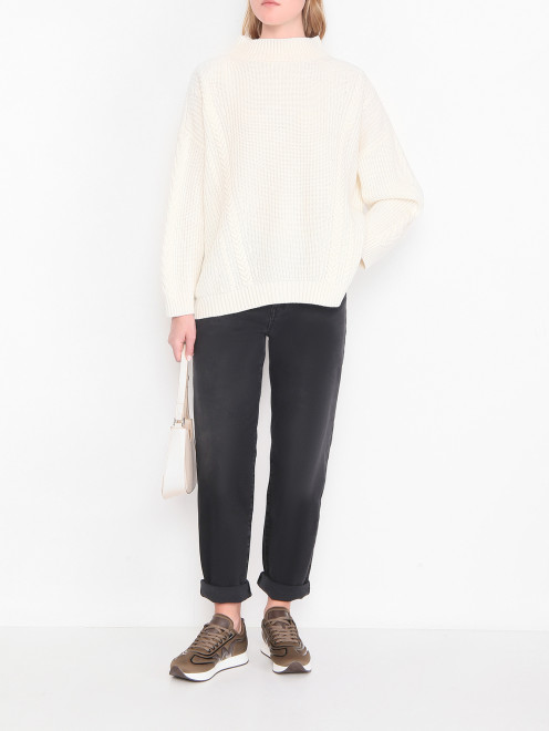 Кроссовки из текстиля с логотипом Weekend Max Mara - МодельОбщийВид