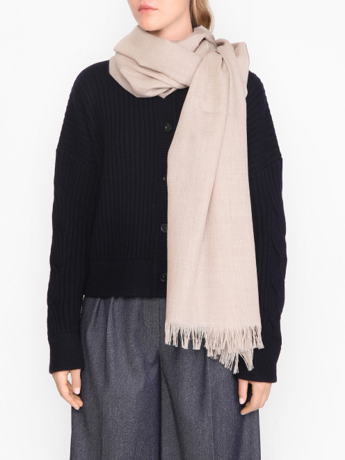 Шарф из тонкой шерсти Weekend Max Mara - МодельОбщийВид
