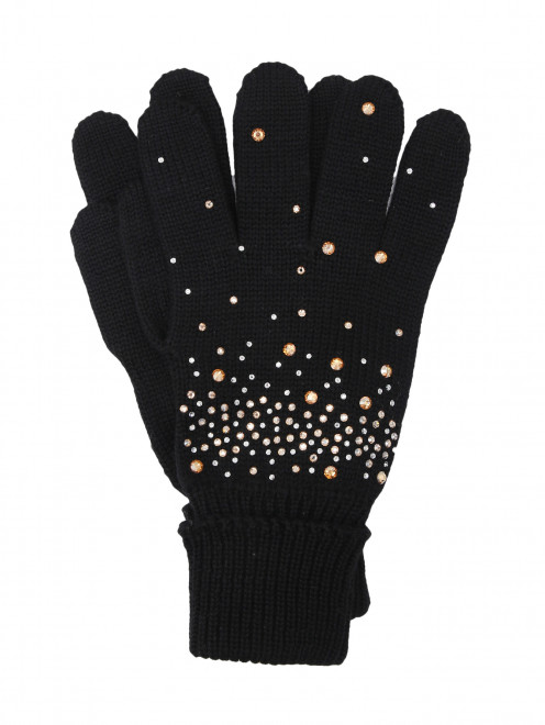 Перчатки со стразами из шерсти IL Trenino - Общий вид