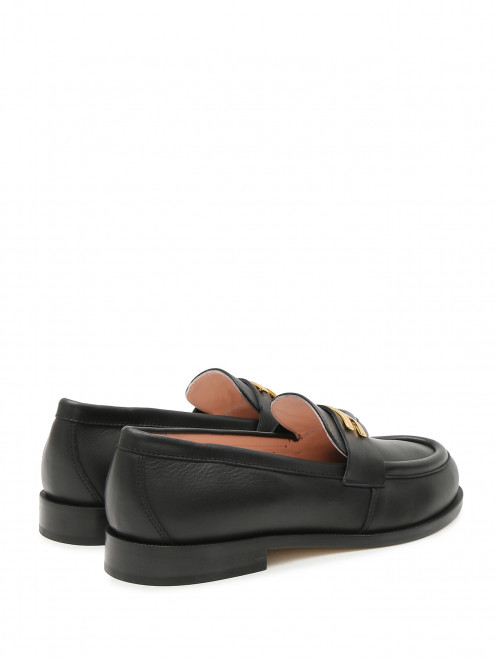 Базовые лоферы из кожи Elisabetta Franchi - Обтравка1