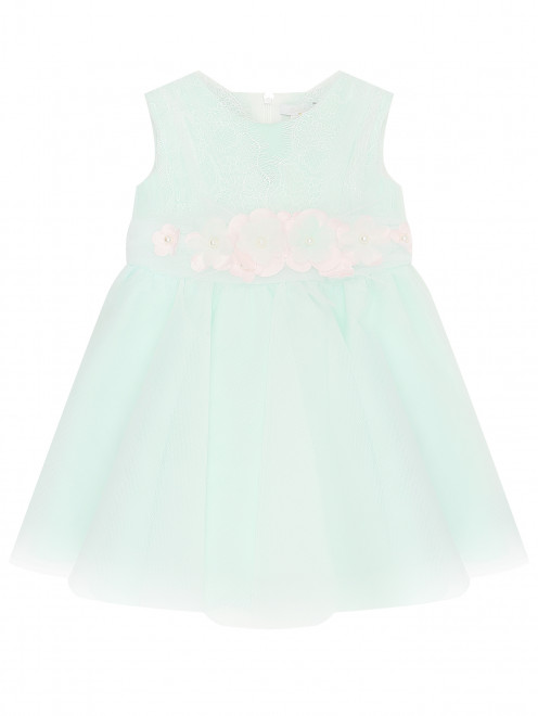 Платье из фатина декорированное поясом с цветами Baby A - Общий вид