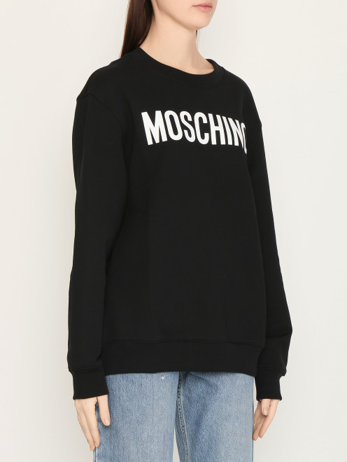 Свитшот с логотипом Moschino - МодельВерхНиз