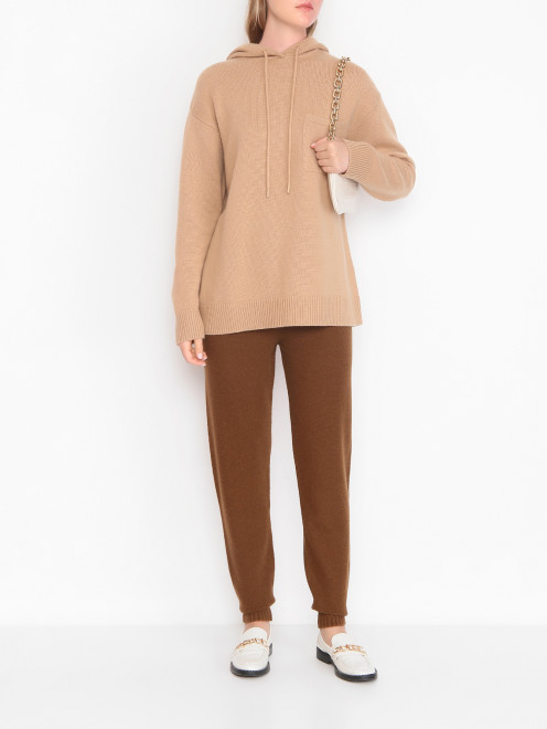 Джемпер из смешанной шерсти с капюшоном Max Mara - МодельОбщийВид