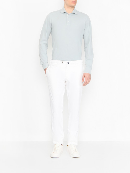 Брюки однотонные из хлопка Doriani Cashmere - МодельОбщийВид