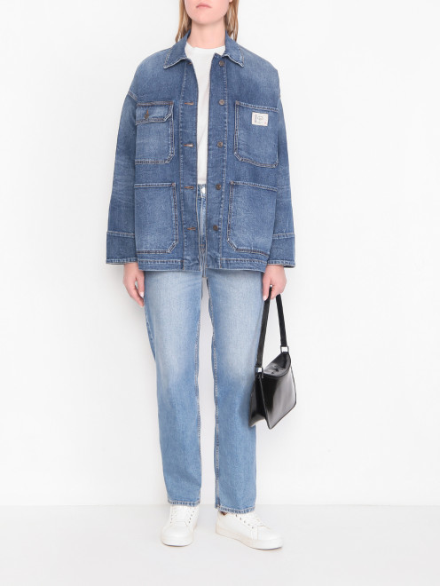 Куртка из денима с карманами Weekend Max Mara - МодельОбщийВид