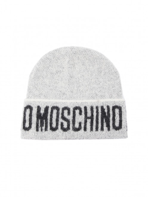 Шапка из шерсти с логотипом Moschino - Общий вид