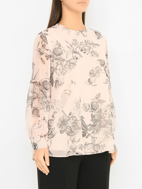 Блуза с цветочным узором Marina Rinaldi - МодельВерхНиз