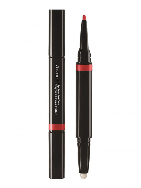 SHISEIDO Автоматический карандаш-праймер для губ InkDuo, 07 Poppy, 0.2 г + 0.9 г  Shiseido - Общий вид