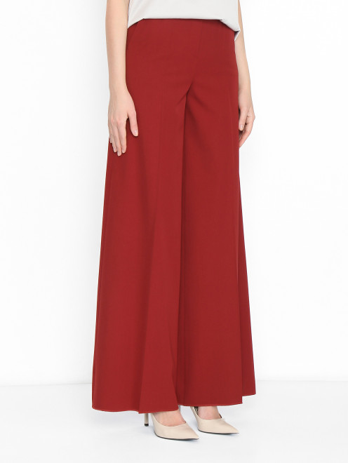 Брюки из шерсти со стрелками Max Mara - МодельВерхНиз