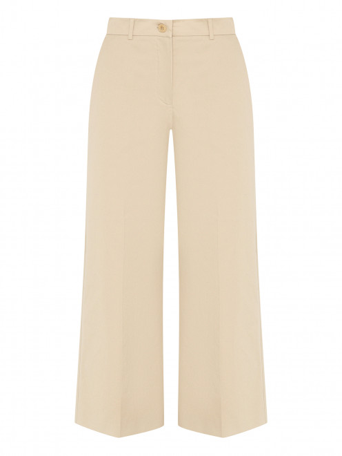 Укороченные брюки из хлопка Weekend Max Mara - Общий вид