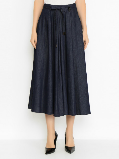 Юбка из тонкого денима Max Mara - МодельВерхНиз