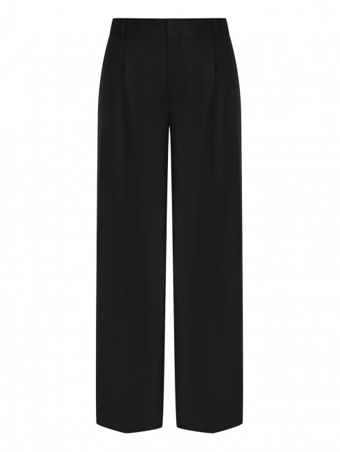 Однотонные брюки из шерсти Moschino - Общий вид