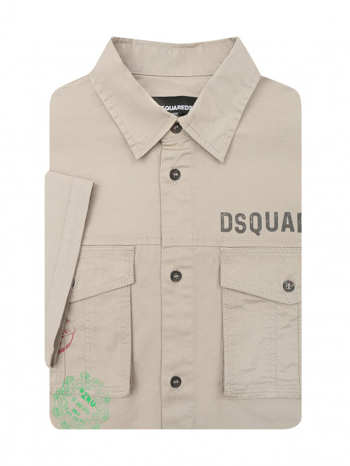 Рубашка из хлопка с карманами Dsquared2 - Общий вид
