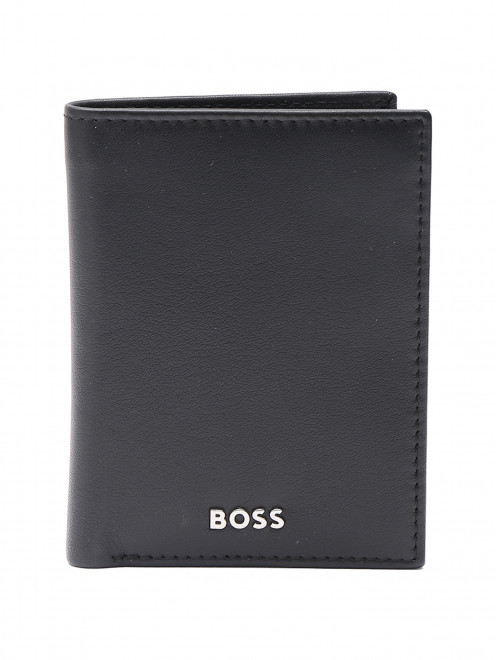 Однотонный кошелек из кожи Boss - Общий вид