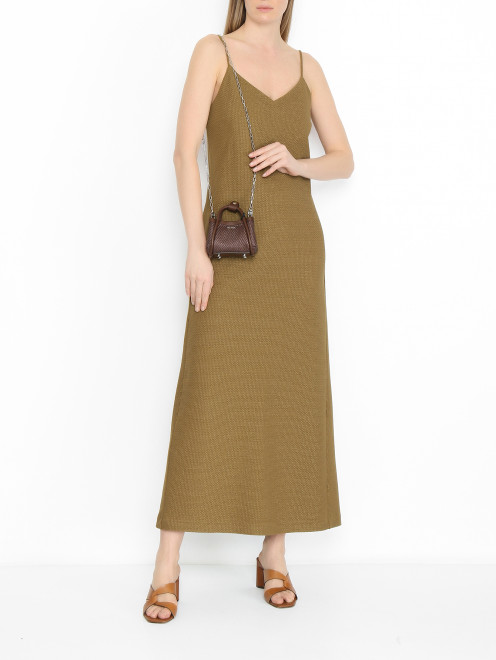 Сумка из текстиля на цепочке Max Mara - МодельОбщийВид