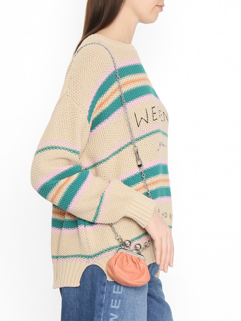 Сумка-брелок из кожи Weekend Max Mara - МодельВерхНиз