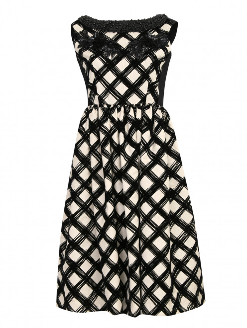 Контрастное платье без рукавов с декором Antonio Marras - Общий вид