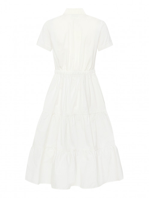 Платье-макси из хлопка с вышивкой Ermanno Scervino Junior - Обтравка1