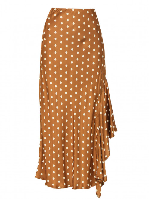 Атласная юбка с узором горох Semicouture - Общий вид