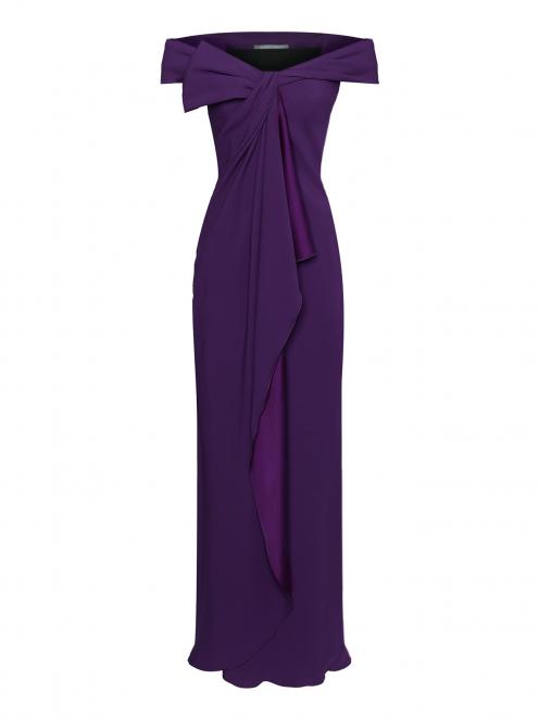 Платье-макси с разрезом и встроенным корсетом Alberta Ferretti - Общий вид