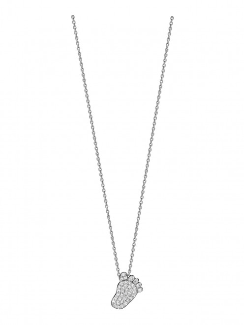 Колье "Пяточка" из белого золота с бриллиантами Safo Jewelry - Общий вид