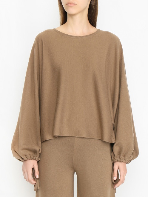 Джемпер из шерсти свободного кроя Max Mara - МодельВерхНиз